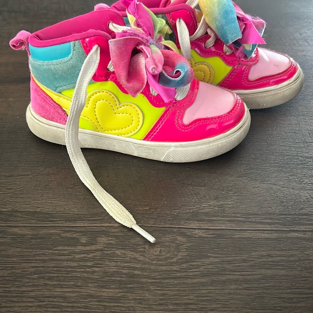 JoJo Siwa Pink and Yellow Playful Sneakers